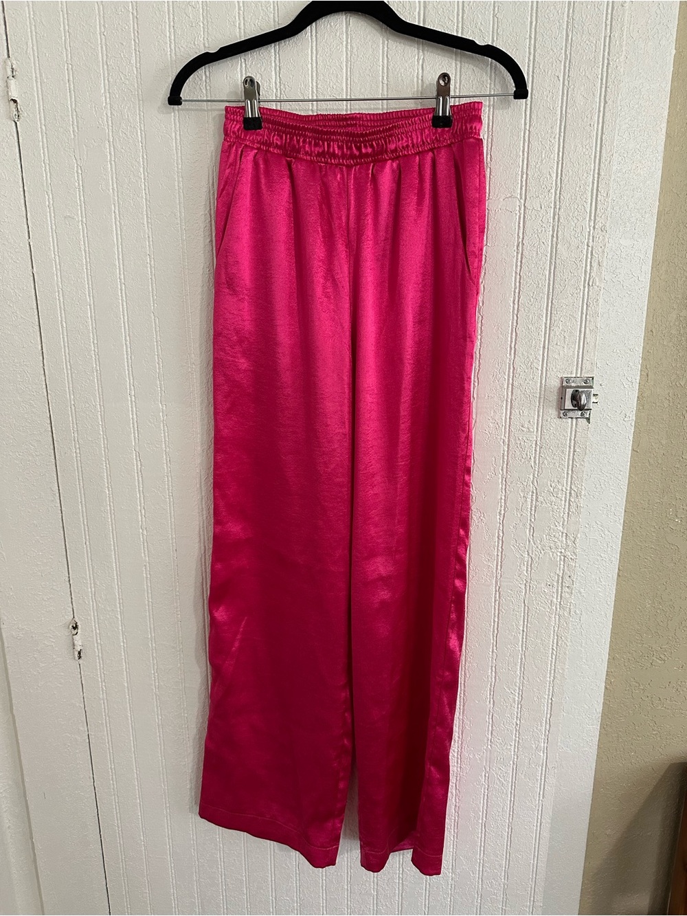 Double Zero Fuchsia Satin-Like Pants